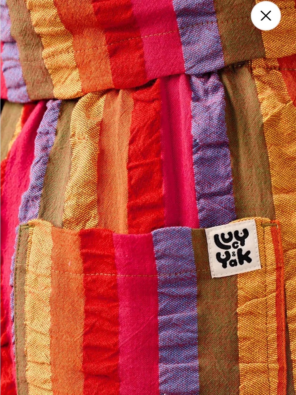 LUCY & YAK Norris rainbow stripe set size 26